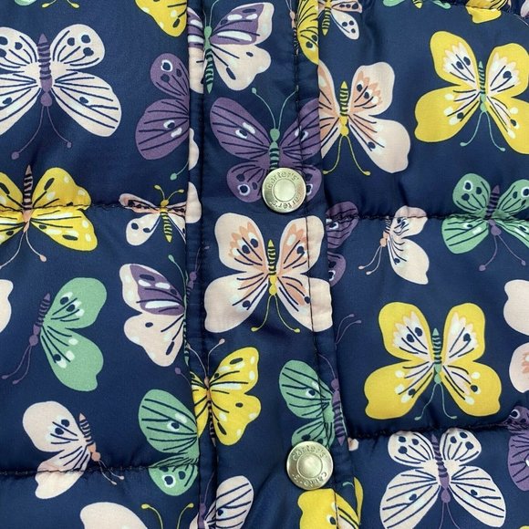 CARTERS Girls 2T Hooded Ski Jacket Bib Overall Ski Pants Set 15101 Purple - Picture 4 of 12